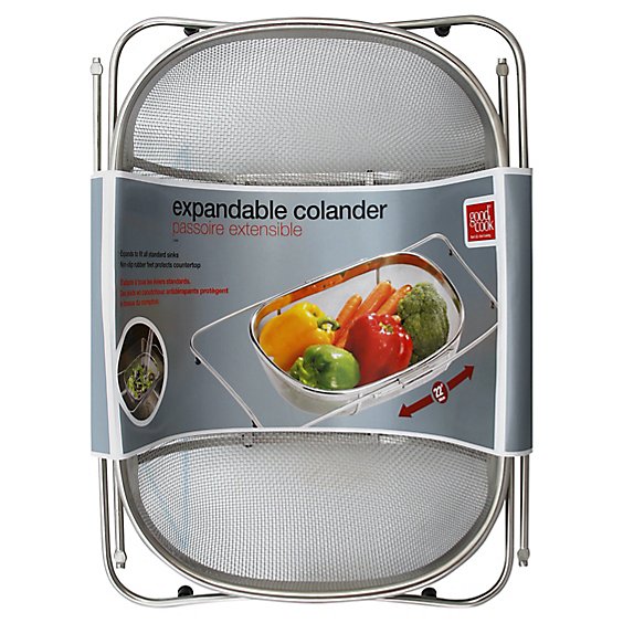 Good Cook Colander Expandable Stainless Steel - Each