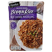 Signature SELECT Rice Brown Asian Inspired with Shiitake Mushrooms Pouch - 8.8 Oz - Image 1