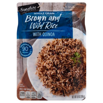 Signature SELECT Rice Brown & Wild with Quinoa Pouch - 8.8 Oz