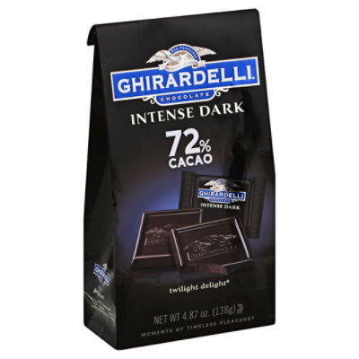 Ghirardelli Intense Dark Chocolate Squares 72% Cacao - 4.87 Oz