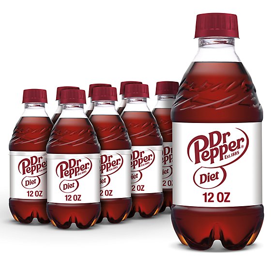 Diet Dr Pepper Soda - 8-12 Fl. Oz.