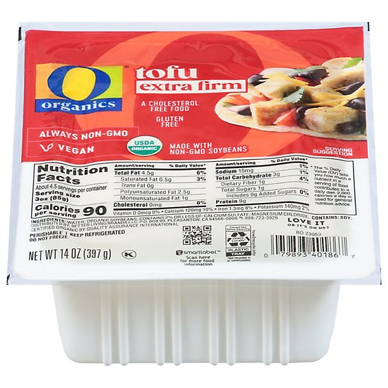 O Organics Organic Tofu Extra Firm - 14 Oz