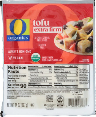 O Organics Organic Tofu Extra Firm - 14 Oz