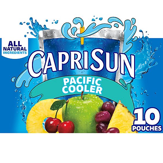 Capri Sun Pacific Cooler Mixed Fruit Flavored Juice Drink Blend Pouches - 10-6 Fl. Oz.