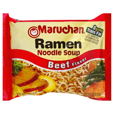 Maruchan Ramen Noodle Soup Beef Flavor - 3 Oz - Safeway