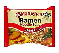 Maruchan Ramen Noodle Soup Beef Flavor - 3 Oz