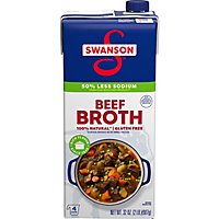 Swanson Broth Beef 50% Less Sodium - 32 Oz - Image 2