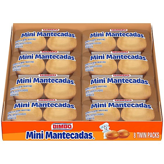 Bimbo Mantecadas Mini Vanilla Muffins - 17.76 Oz