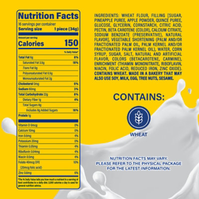 Marinela Barritas Piña Filled Cookies 8 Packs - 18.88 Oz - Image 5