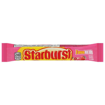 Starburst FaveREDs Fruit Chews Candy Single Pack 2.07 Oz
