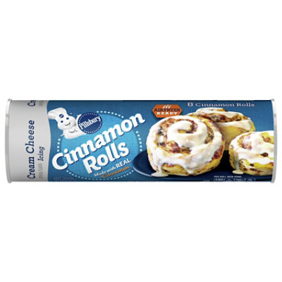 Pillsbury Cinnamon Rolls With Cream Cheese Icing 8 Count 12 4 Oz Carrs