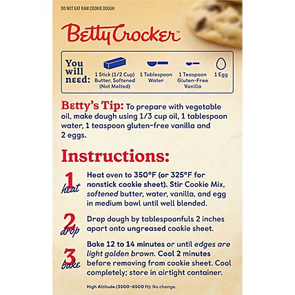Betty Crocker Cookie Mix Chocolate Chip Gluten Free - 19 Oz - Image 6
