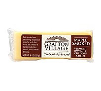 Grafton Village Cheese Cheddar Smoked - 8 Oz