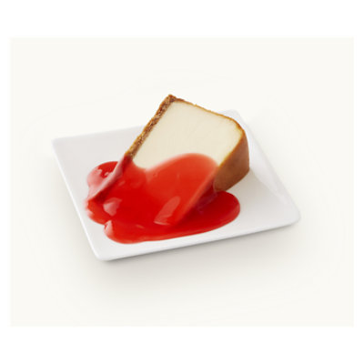 Colossal Strawberry Top Cheesecake Slice - Each (740 cal) - Image 1