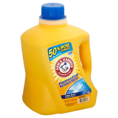 ARM & HAMMER Liquid Detergent Clean Burst Powerfully Clean Naturally Fresh Jug - 150 Fl. Oz.