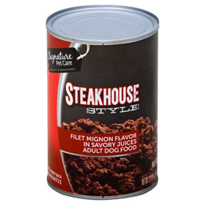 Signature Pet Care Dog Food Adult Steakhouse Style Filet Mignon Flavor