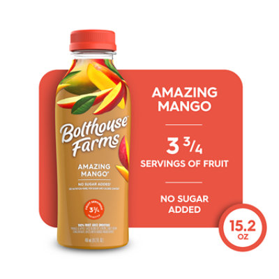 Bolthouse Farms 100% Fruit Juice Smoothie Amazing Mango - 15.2 Fl. Oz. - Image 1