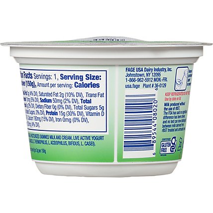 FAGE Total 2% Milkfat Plain Greek Yogurt - 5.3 Oz - Image 6