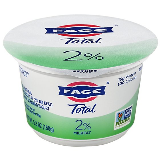 FAGE Total 2% Milkfat Plain Greek Yogurt - 5.3 Oz