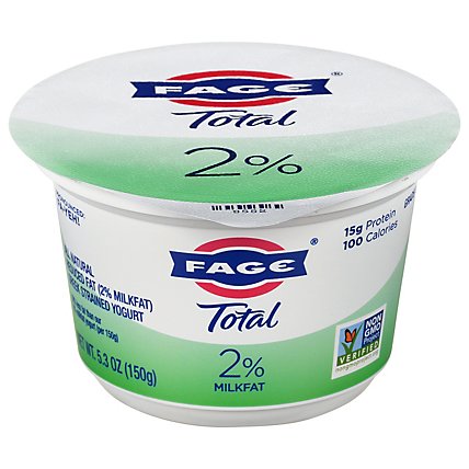 FAGE Total 2% Milkfat Plain Greek Yogurt - 5.3 Oz - Image 1