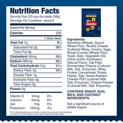 Barilla Three Cheese Tortellini Pasta - 12 Oz - Image 6