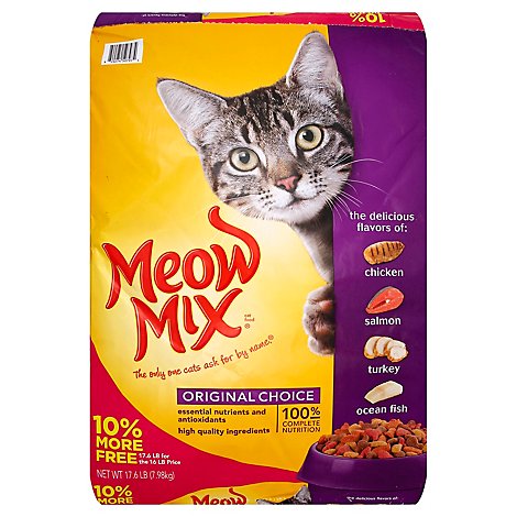 Meow Mix Cat Food Dry Original Choice - 16 Lb