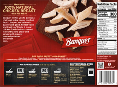 Banquet Fried Chicken Frozen Meal - 10.1 Oz - Image 6