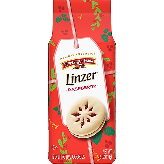 Pepperidge Farm Linzer Raspberry Cookies - 6 Oz - shaws Pepperidge Farm Linzer Raspberry Cookies - 6 Oz - shaws