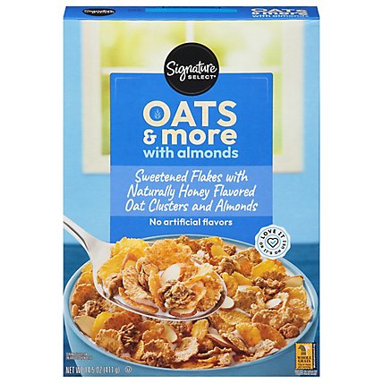 Signature SELECT Cereal Oats & More with Almonds - 14.5 Oz - Vons