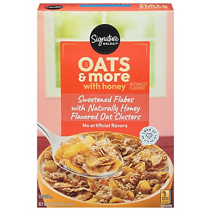 Signature SELECT Cereal Oats & More with Honey - 14.5 Oz - Image 2