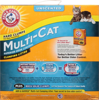 ARM & HAMMER Multi Unscented Cat Clumping Litter - 20 Lbs - Image 4