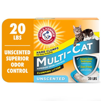 ARM & HAMMER Multi Unscented Cat Clumping Litter - 20 Lbs - Image 2