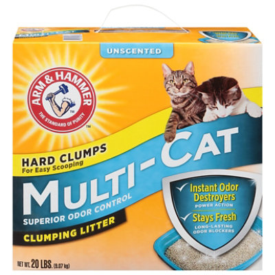 ARM & HAMMER Multi Unscented Cat Clumping Litter - 20 Lbs - Image 1