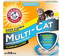 ARM & HAMMER Unscented Multi Cat Clumping Litter - 20 Lb