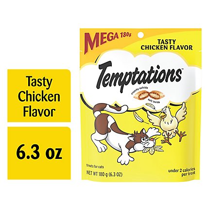 Temptations Classic Crunchy and Soft Tasty Chicken Cat Treats - 6.3 Oz - Image 1