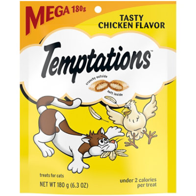 Temptations Classic Crunchy And Soft Tasty Chicken Flavor Cat Treats - 6.3 Oz