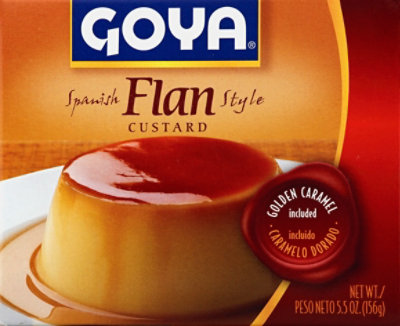 Goya Flan Custard Spanish Style Golden Caramel Included Box - 5.5 Oz - Image 2