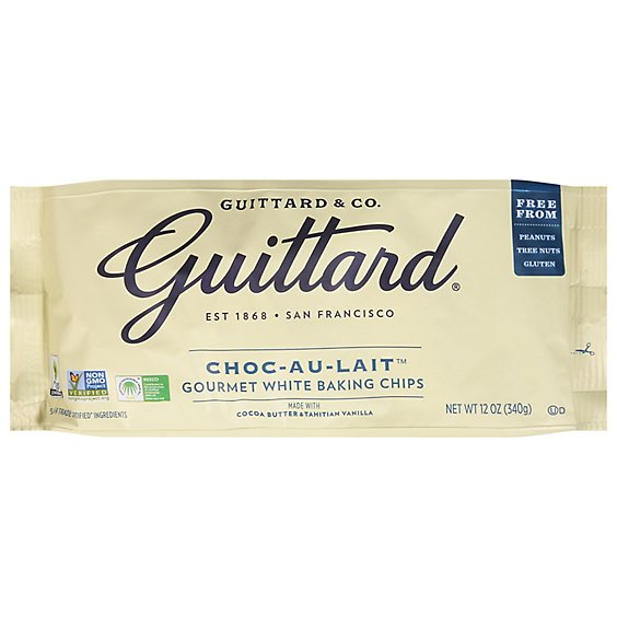 Guittard Baking Chips Vanilla Milk Choc-Au-Lait - 12 Oz