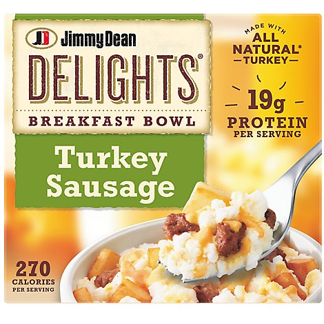 Jimmy Dean Delights Turkey Sausage Frozen Breakfast Bowl - 7 Oz