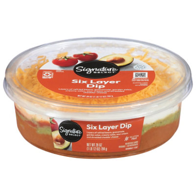 Signature Cafe 6 Layer Dip - 30 Oz. - ACME Markets chắc chắn sẽ rất thích hợp cho bất kỳ dịp tiệc nào. Với 6 lớp khác nhau, tạo nên sự kết hợp hoàn hảo giữa các loại nguyên liệu tươi ngon, hương vị của Dip này khó mà bỏ qua. Hãy nhấp vào hình ảnh để đặt mua và trải nghiệm thử!