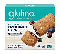 Glutino Breakfast Bars Blueberry Gluten Free - 7.05 Oz