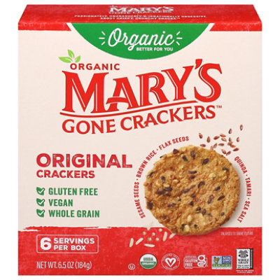 Marys Gone Crackers Organic Original Crackers - 6.5 Oz - Image 3