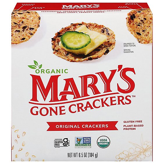 Marys Gone Crackers Organic Original Crackers - 6.5 Oz