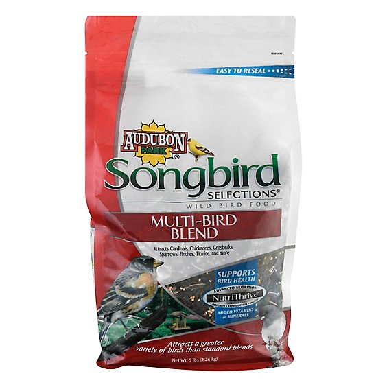 Audubon Park Songbird Selections Wild Bird Food Multi-Bird Blend Bag - 5 Lb