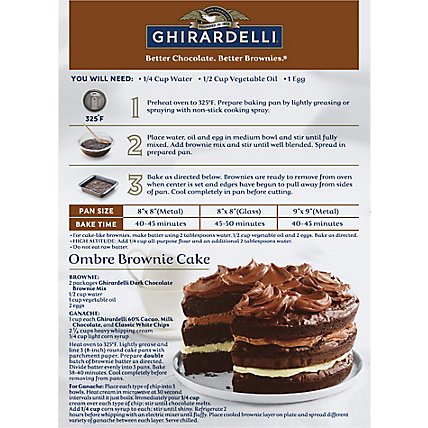Ghirardelli Dark Chocolate Premium Brownie Mix - 20 Oz - Image 6