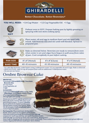 Ghirardelli Dark Chocolate Premium Brownie Mix - 20 Oz - Image 5