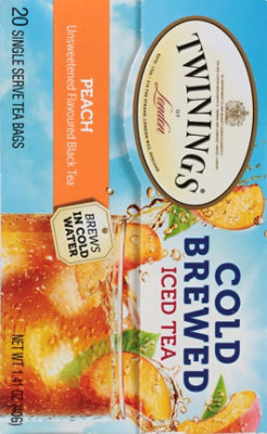 Twinings of London Iced Tea Cold Brewed Peach Box - 20 Count - Image 5