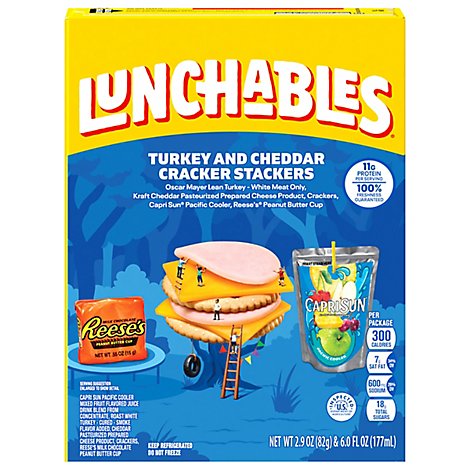 Lunchables Lunch Combinations Cracker Stackers Turkey & Cheddar - 8.9 Oz