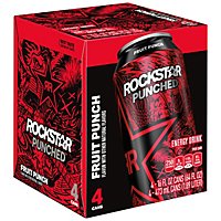 Rockstar Energy Drink Punched Energy/Punch Tropical Punch - 4-16 Fl. Oz. - Image 2