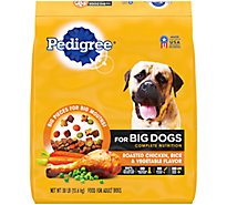 PEDIGREE Dog Food Dry For Big Dog Nutrition Roasted Chicken Rice & Vegetable Flavor Bag - 30.1 Lb
